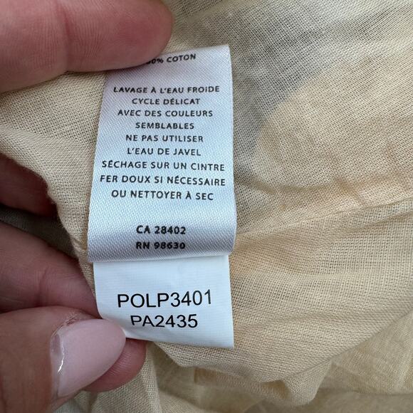 Lilla P Blue Eyelet Side Button Cotton Midi Skirt Hyacinth NEW Size Small - Picture 12 of 12